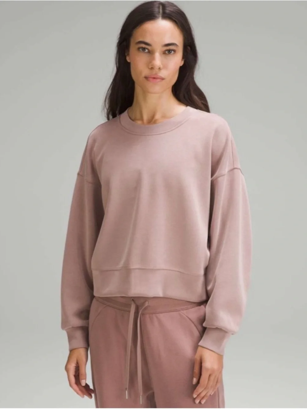 Lululemon Softstreme Perfectly Oversized Relaxed Mauve Crewneck Sweatshirt 4